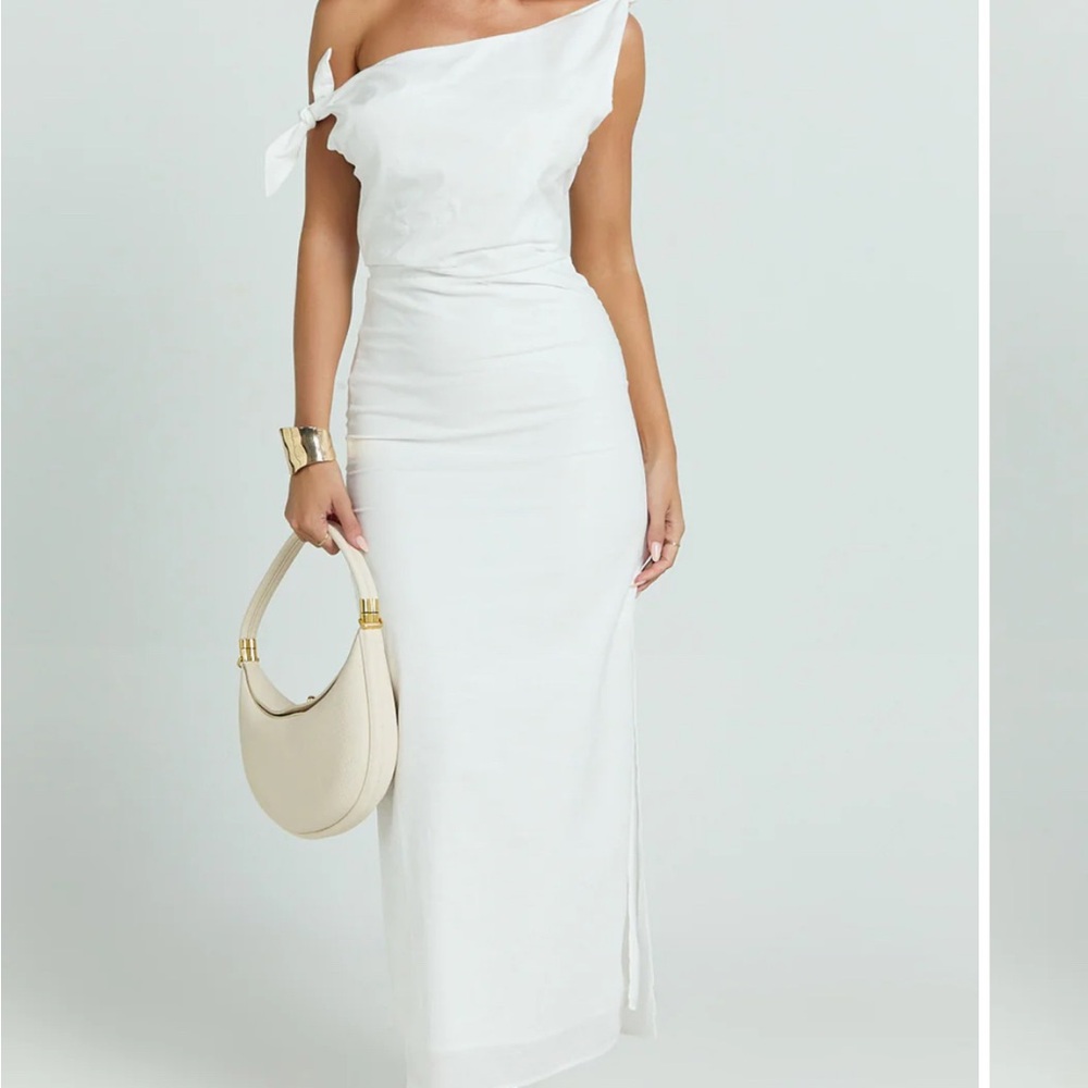 Showpo White One Shoulder Dress